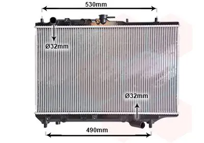 Handler.Part Radiator, engine cooling VAN WEZEL 27002088 1