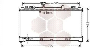 Handler.Part Radiator, engine cooling VAN WEZEL 27002218 1