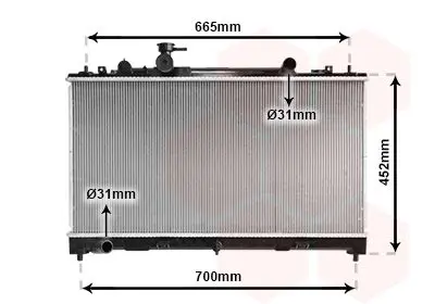 Handler.Part Radiator, engine cooling VAN WEZEL 27002226 1