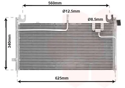 Handler.Part Condenser, air conditioning VAN WEZEL 27005125 1