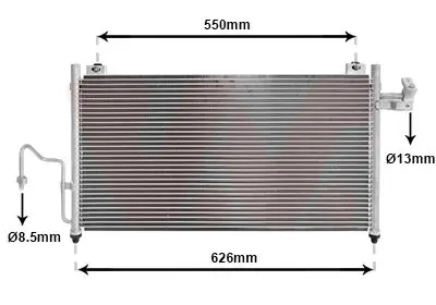 Handler.Part Condenser, air conditioning VAN WEZEL 27005147 1