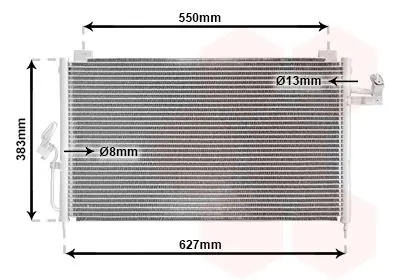 Handler.Part Condenser, air conditioning VAN WEZEL 27005159 1