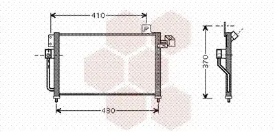 Handler.Part Condenser, air conditioning VAN WEZEL 27005195 1