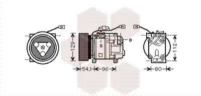 Handler.Part Compressor, air conditioning VAN WEZEL 2700K233 1