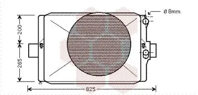 Handler.Part Radiator, engine cooling VAN WEZEL 28002024 1