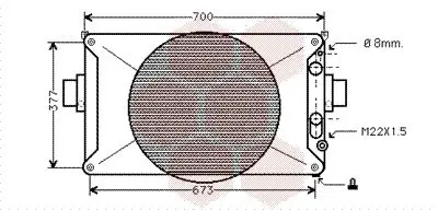 Handler.Part Radiator, engine cooling VAN WEZEL 28002035 1