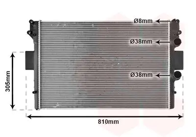 Handler.Part Radiator, engine cooling VAN WEZEL 28002042 1