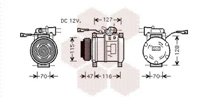 Handler.Part Compressor, air conditioning VAN WEZEL 2800K076 1