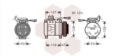 Handler.Part Compressor, air conditioning VAN WEZEL 2800K077 1