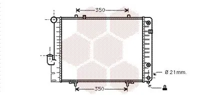 Handler.Part Radiator, engine cooling VAN WEZEL 30002096 1