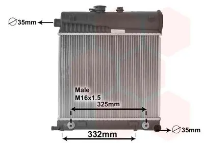 Handler.Part Radiator, engine cooling VAN WEZEL 30002150 1