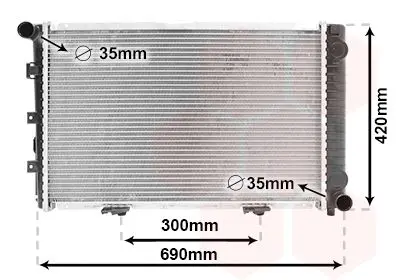 Handler.Part Radiator, engine cooling VAN WEZEL 30002211 1