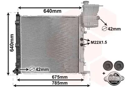 Handler.Part Radiator, engine cooling VAN WEZEL 30002218 1