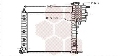 Handler.Part Radiator, engine cooling VAN WEZEL 30002265 1