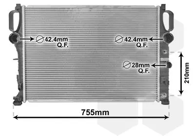 Handler.Part Radiator, engine cooling VAN WEZEL 30002341 1