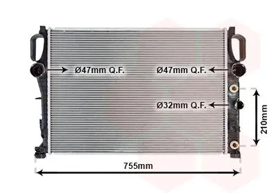 Handler.Part Radiator, engine cooling VAN WEZEL 30002342 1