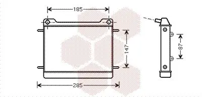 Handler.Part Radiator, engine cooling VAN WEZEL 30002347 1