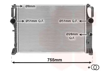 Handler.Part Radiator, engine cooling VAN WEZEL 30002449 1