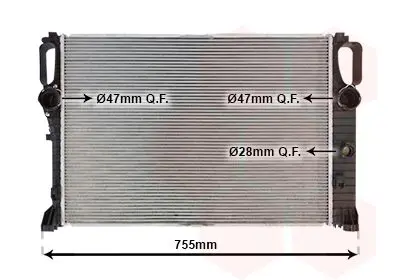 Handler.Part Radiator, engine cooling VAN WEZEL 30002459 1