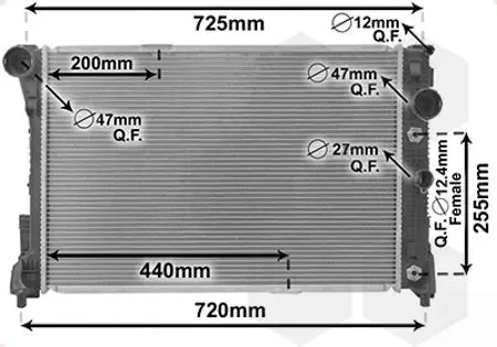 Handler.Part Radiator, engine cooling VAN WEZEL 30002491 1