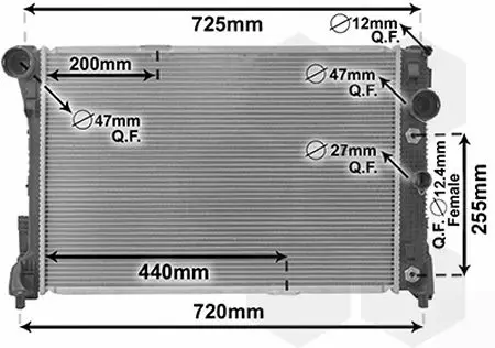 Handler.Part Radiator, engine cooling VAN WEZEL 30002546 1