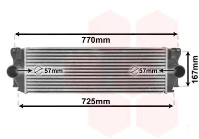 Handler.Part Intercooler, charger VAN WEZEL 30004396 1