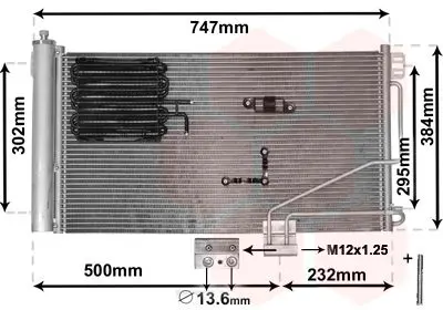 Handler.Part Condenser, air conditioning VAN WEZEL 30005298 1