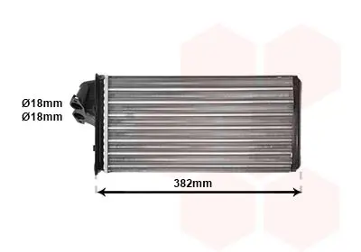 Handler.Part Heat exchanger, interior heating VAN WEZEL 30006355 1