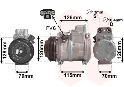 Handler.Part Compressor, air conditioning VAN WEZEL 3000K087 1