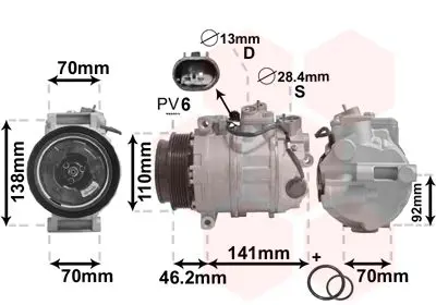 Handler.Part Compressor, air conditioning VAN WEZEL 3000K091 1