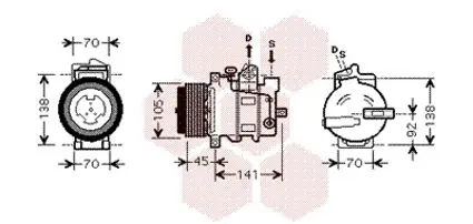 Handler.Part Compressor, air conditioning VAN WEZEL 3000K428 1