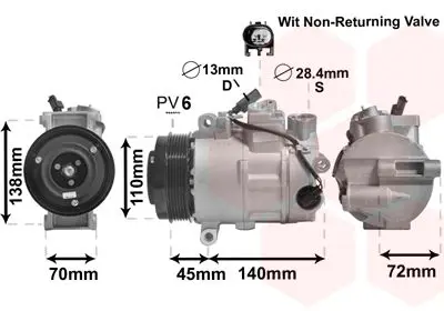 Handler.Part Compressor, air conditioning VAN WEZEL 3000K568 1