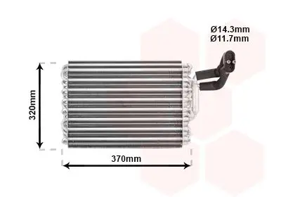 Handler.Part Evaporator, air conditioning VAN WEZEL 3000V002 1