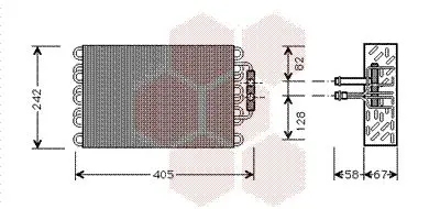 Handler.Part Evaporator, air conditioning VAN WEZEL 3000V008 1