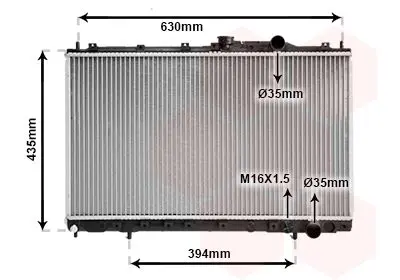 Handler.Part Radiator, engine cooling VAN WEZEL 32002064 1