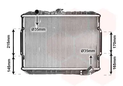 Handler.Part Radiator, engine cooling VAN WEZEL 32002066 1