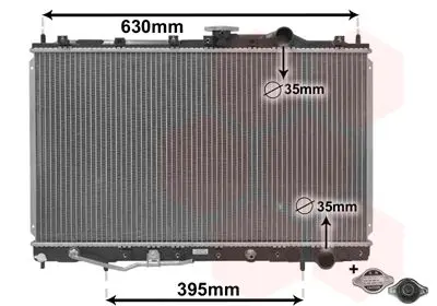 Handler.Part Radiator, engine cooling VAN WEZEL 32002087 1