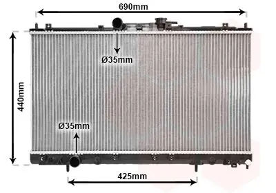 Handler.Part Radiator, engine cooling VAN WEZEL 32002122 1