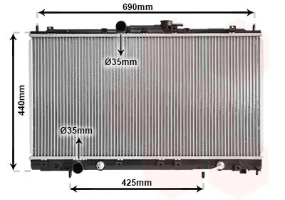 Handler.Part Radiator, engine cooling VAN WEZEL 32002123 1