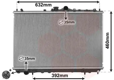 Handler.Part Radiator, engine cooling VAN WEZEL 32002142 1