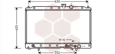 Handler.Part Radiator, engine cooling VAN WEZEL 32002148 1