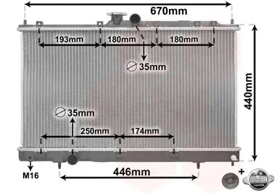 Handler.Part Radiator, engine cooling VAN WEZEL 32002199 1