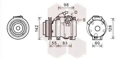 Handler.Part Compressor, air conditioning VAN WEZEL 3200K219 1