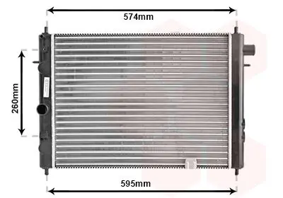 Handler.Part Radiator, engine cooling VAN WEZEL 37002055 1