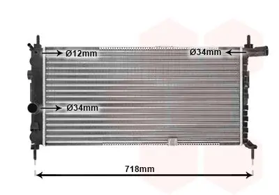 Handler.Part Radiator, engine cooling VAN WEZEL 37002064 1