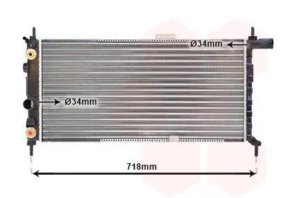 Handler.Part Radiator, engine cooling VAN WEZEL 37002065 1