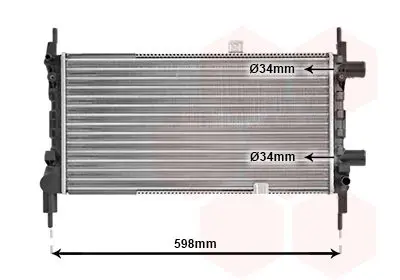 Handler.Part Radiator, engine cooling VAN WEZEL 37002068 1