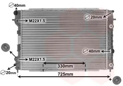 Handler.Part Radiator, engine cooling VAN WEZEL 37002199 1