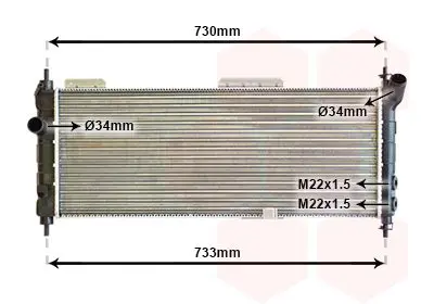 Handler.Part Radiator, engine cooling VAN WEZEL 37002203 1