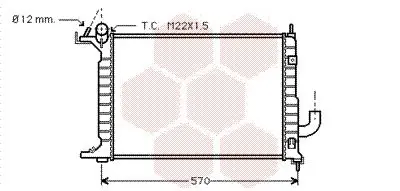 Handler.Part Radiator, engine cooling VAN WEZEL 37002218 1